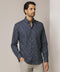 chemise imprimé design goutte bleu